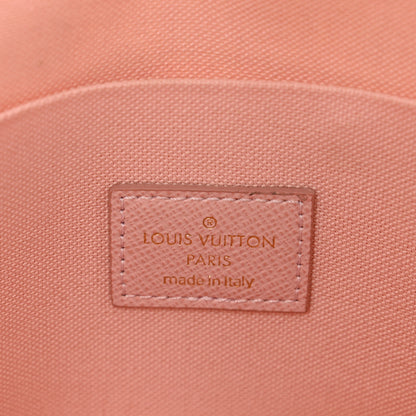 Louis Vuitton Damier Azur Pochette Felicie Chain Wallet Rose Ballerine 7 of 9