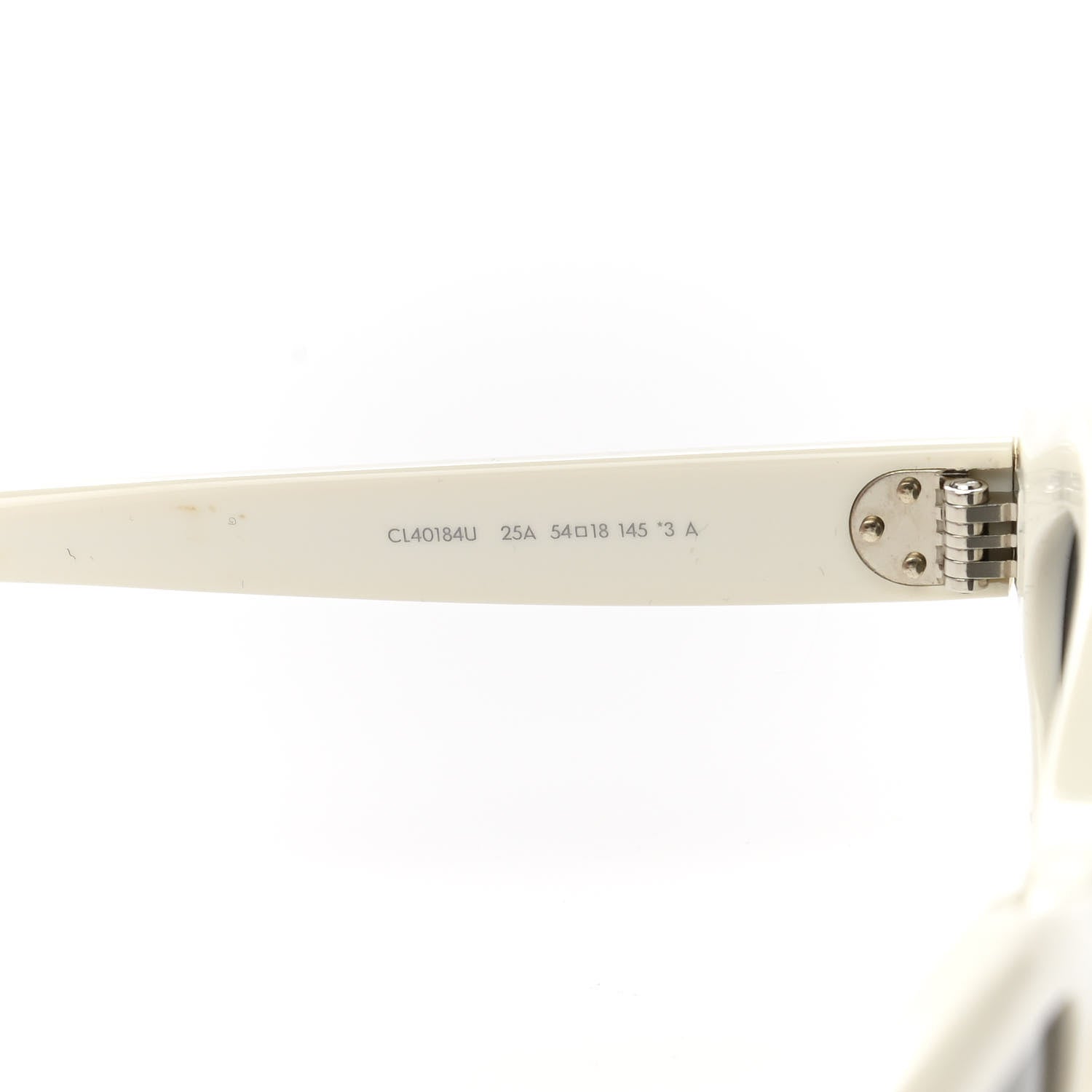 Celine Acetate Cat Eye Sunglasses CL4018U Ivory 6 of 7