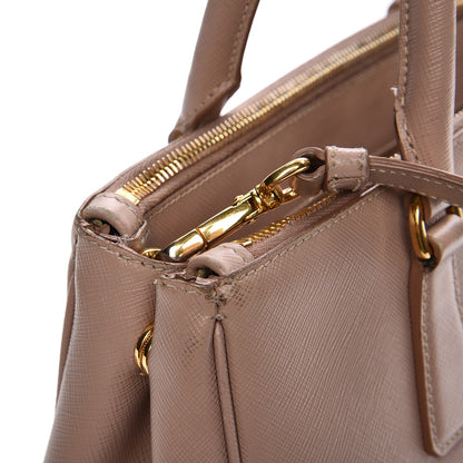 Prada Saffiano Small Galleria Double Zip Tote Cammeo 18 of 25