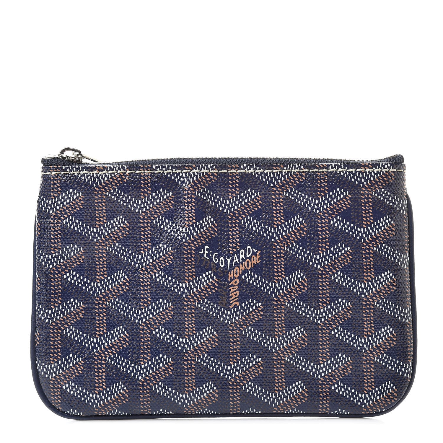 Goyard Goyardine Mini Senat Pochette Navy 1 of 8