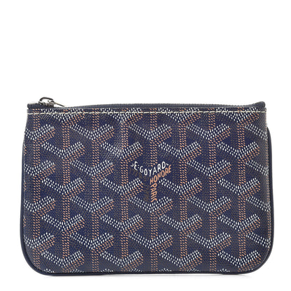 Goyard Goyardine Mini Senat Pochette Navy 1 of 8
