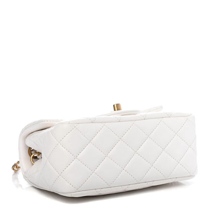 Chanel Lambskin Quilted Mini Pearl Crush Flap White 3 of 4
