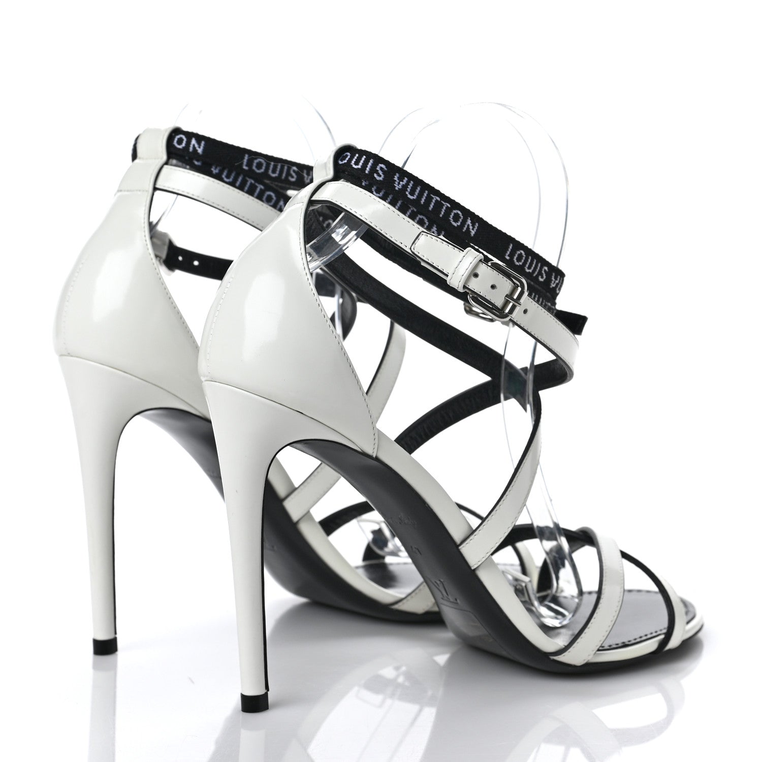 Louis Vuitton Patent Call Back Sandals 41 White 4 of 8