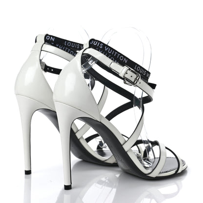 Louis Vuitton Patent Call Back Sandals 41 White 4 of 8