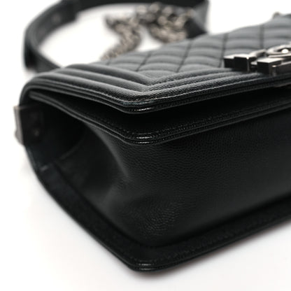 Chanel Caviar Quilted Small Boy Flap Black 9 of 11