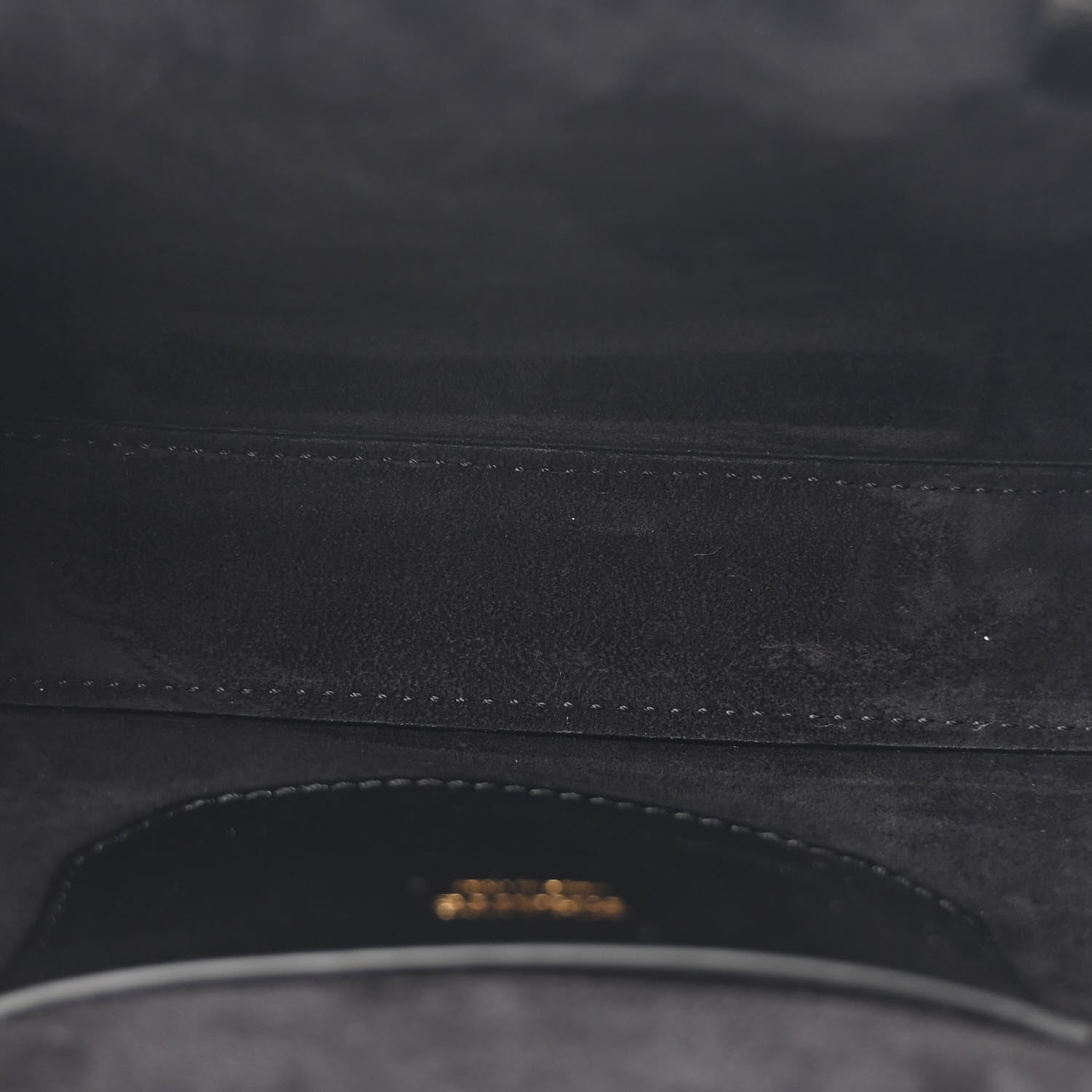 Khaite Crackle Patent Shearling Small Lilith Evening Bag Black 5 of 10