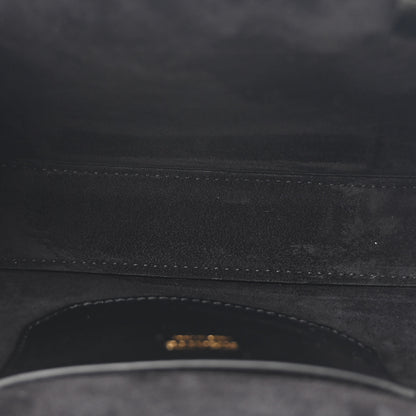 Khaite Crackle Patent Shearling Small Lilith Evening Bag Black 5 of 10