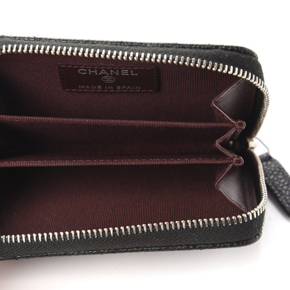 Chanel Caviar Quilted Zip Coin Purse Black 5 of 10
