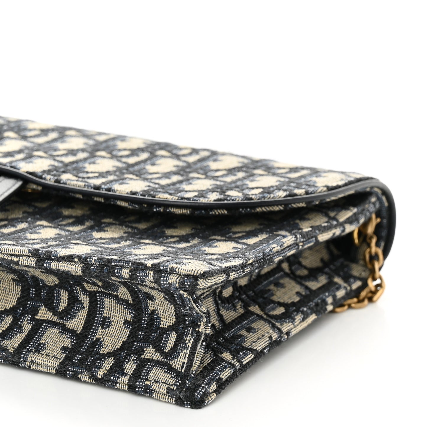 Oblique Saddle Chain Pouch Blue