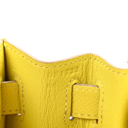 Hermes Epsom Kelly Sellier 28 Lime 6 of 11