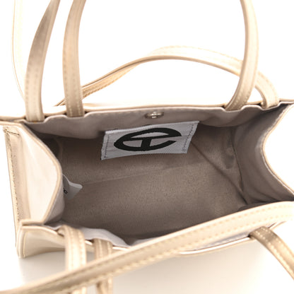 Telfar Metallic Vegan Leather Small Shopping Bag Gold 5 of 11