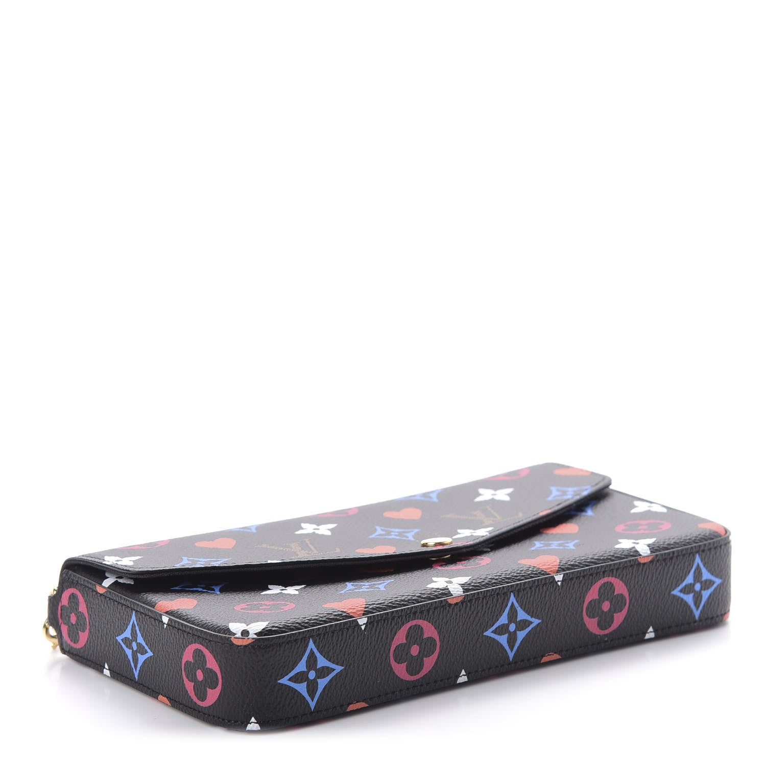Louis Vuitton Game On Felicie Chain Wallet Black 4 of 10