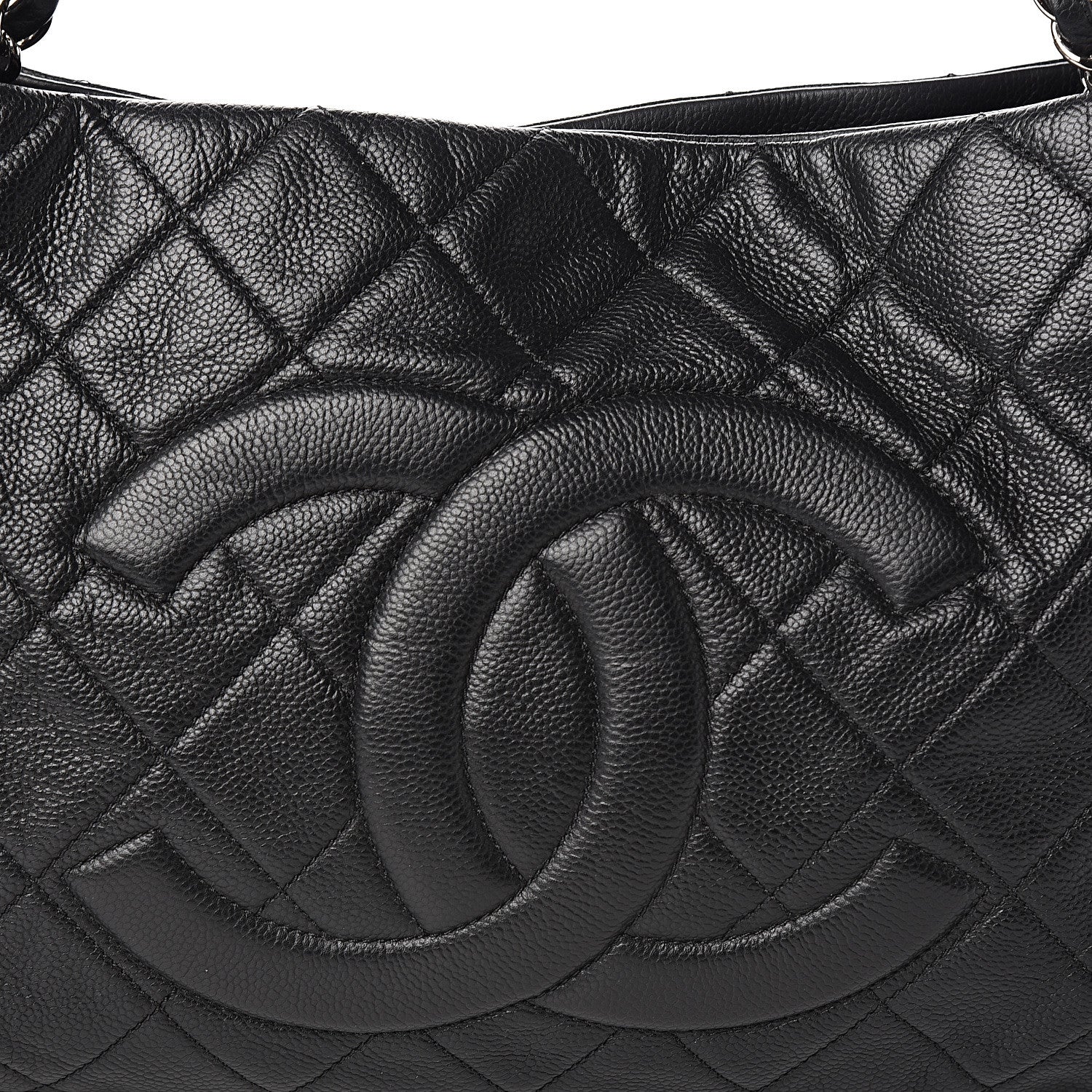 Chanel Caviar Quilted Expandable Zip Shoulder Bag Black 9 of 9