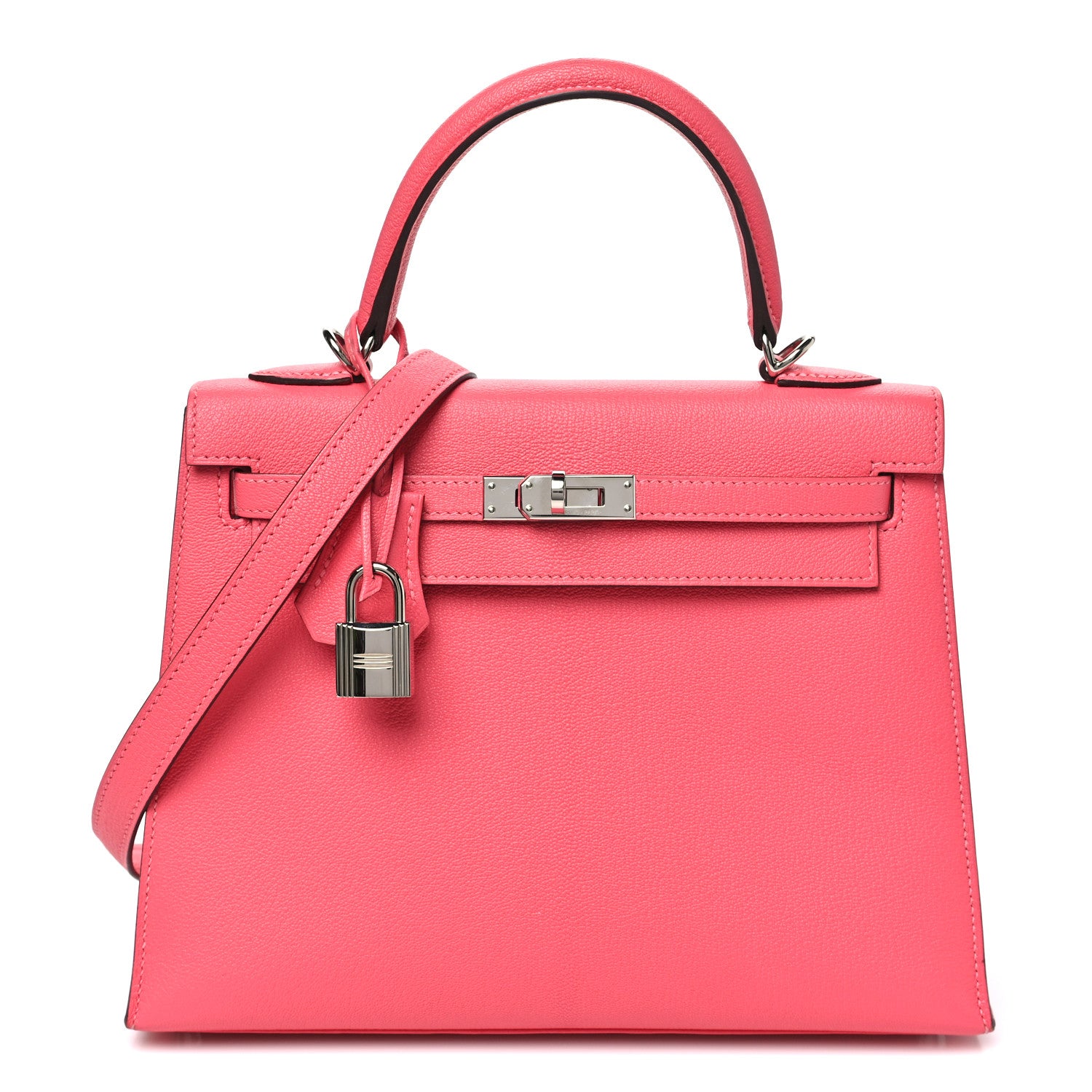 Hermes Chevre Chandra Kelly Sellier 25 Rose Lipstick 1 of 10