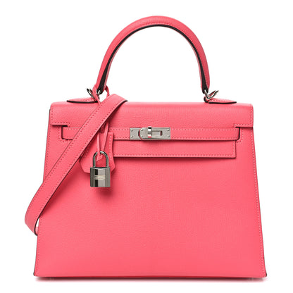 Hermes Chevre Chandra Kelly Sellier 25 Rose Lipstick 1 of 10
