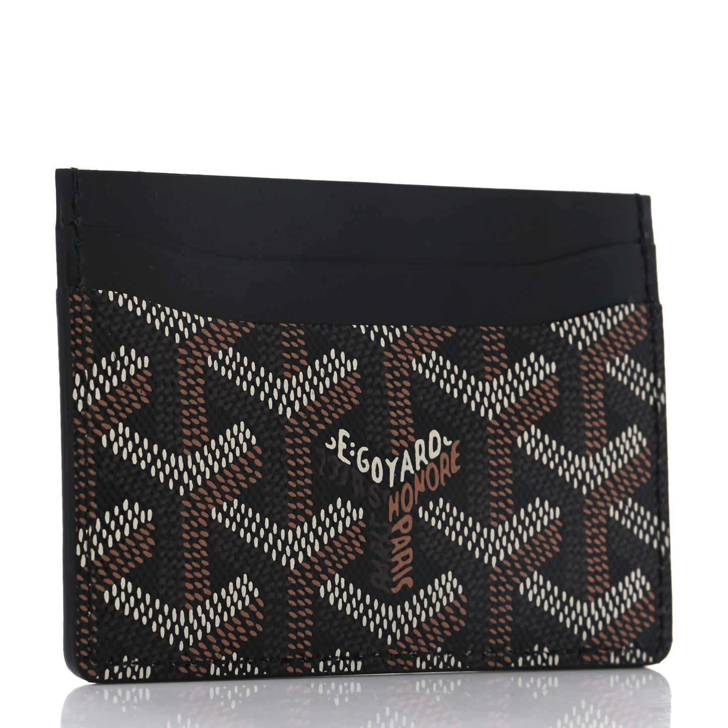 Goyardine Saint Sulpice Card Holder Black