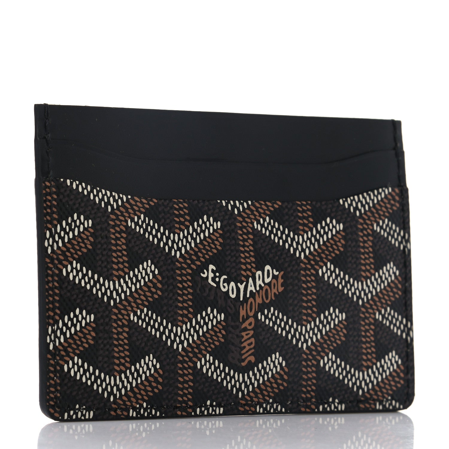 Goyard Goyardine Saint Sulpice Card Holder Black 2 of 6