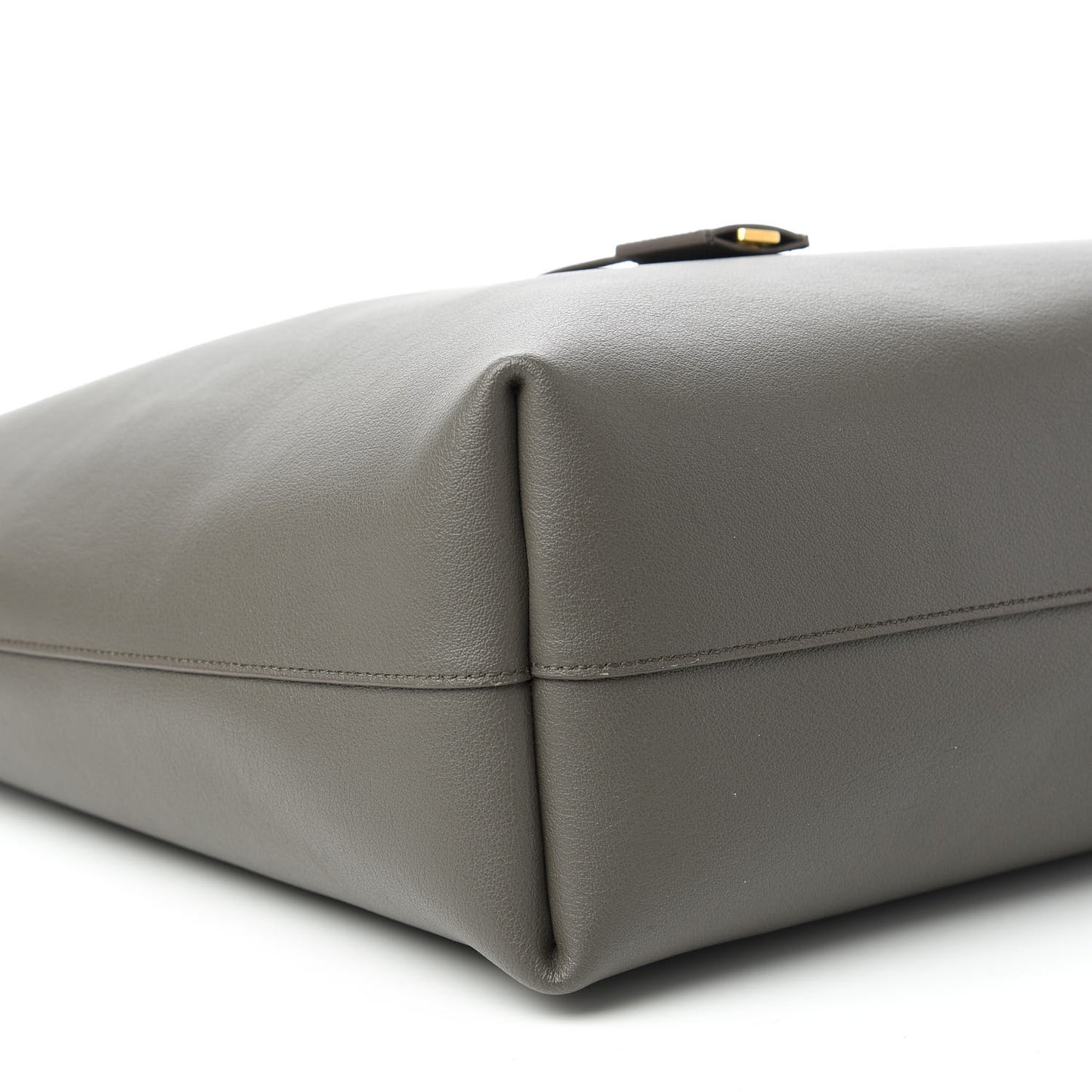 Calfskin Large Shopping Tote Pebble