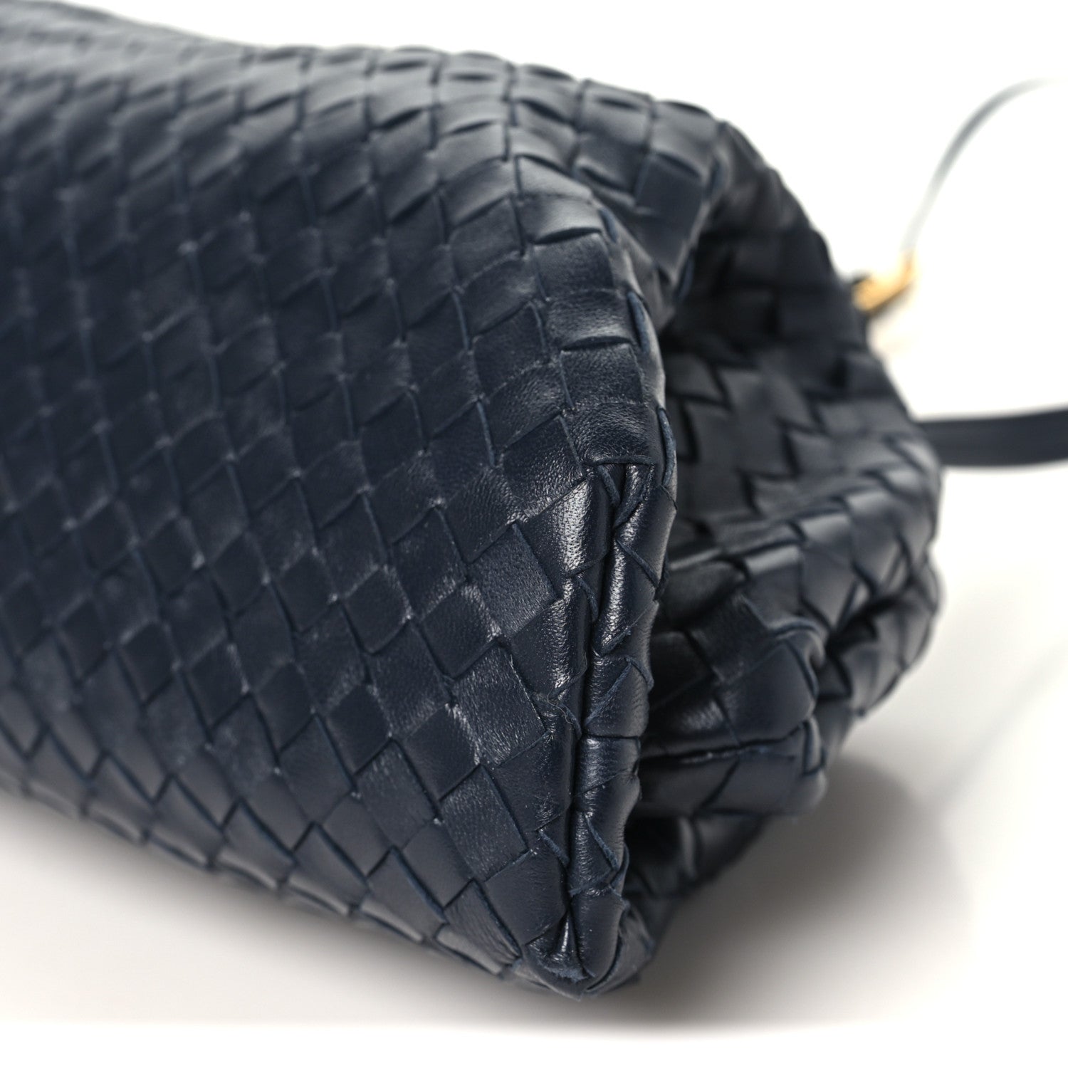 Bottega Veneta Nappa Intrecciato Maxi The Lauren 1980 Clutch Midnight 11 of 11