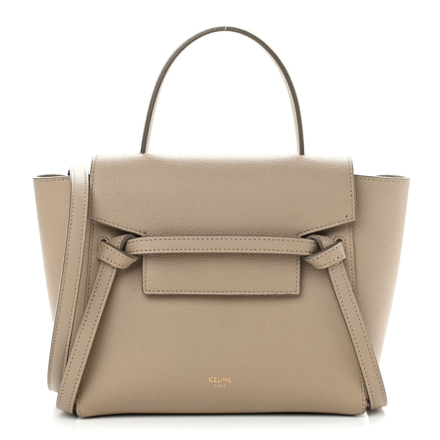 Celine Grained Calfskin Nano Belt Bag Light Taupe 1 of 11