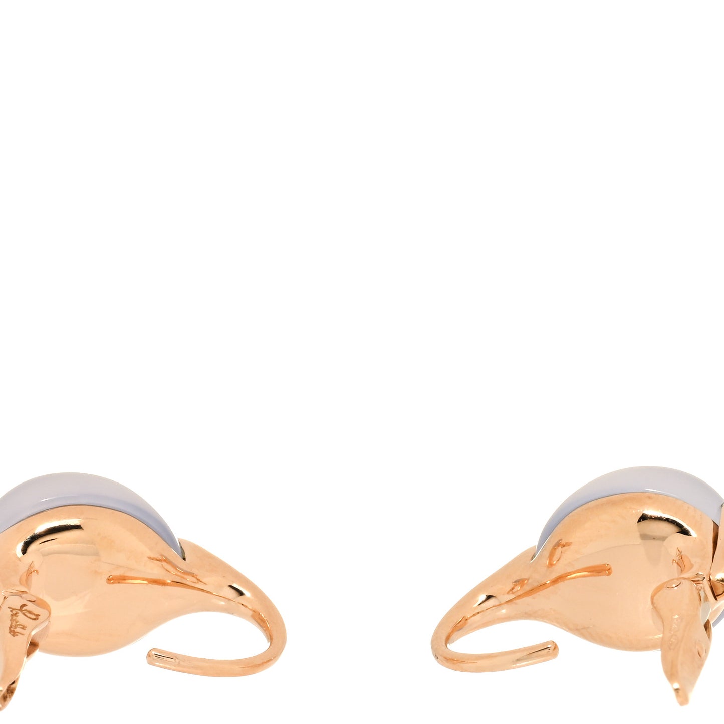 18K Rose Gold Moonstone M'Ama Non M'Ama Earrings