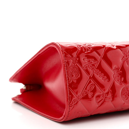 Chanel Patent Calfskin Lucky Symbols Pochette Red 10 of 11