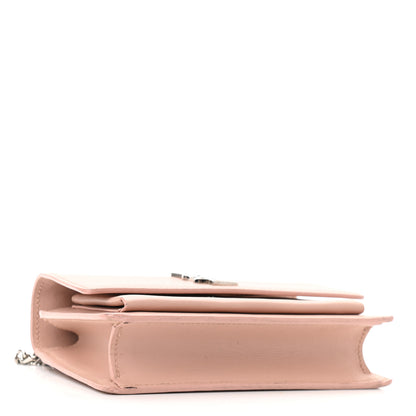 Saint Laurent Calfskin Monogram Sunset Chain Wallet Light Pink 4 of 13