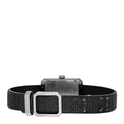 Chanel Stainless Steel Calfskin 21mm Boy-Friend Tweed Quartz Watch Black 3 of 5