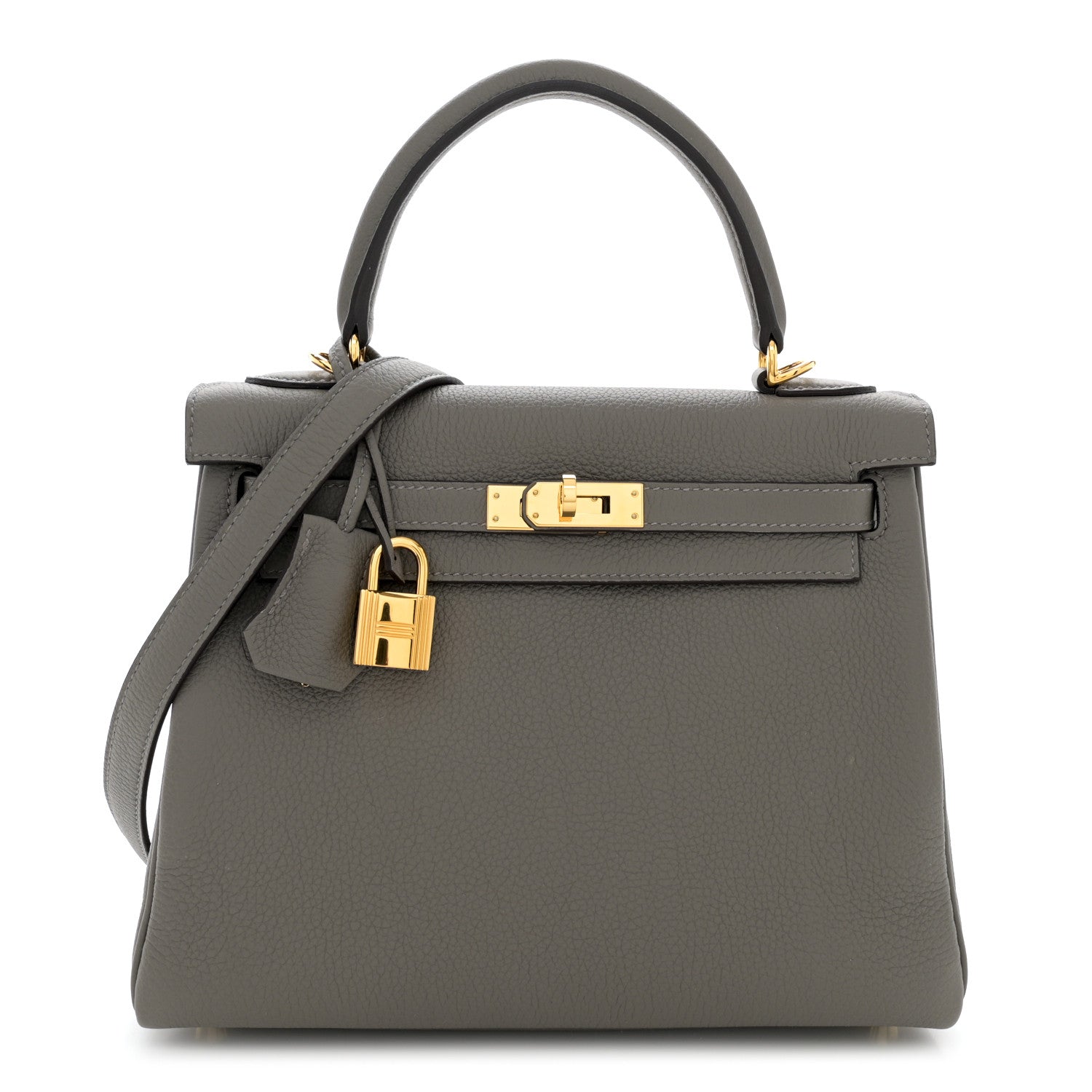 Hermes Togo Kelly Retourne 25 Gris Meyer 1 of 10