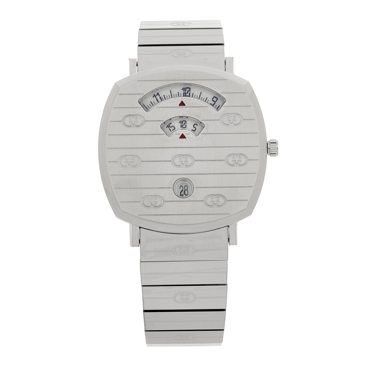 Gucci Stainless Steel 38mm Grip Quartz Watch 1 of 4