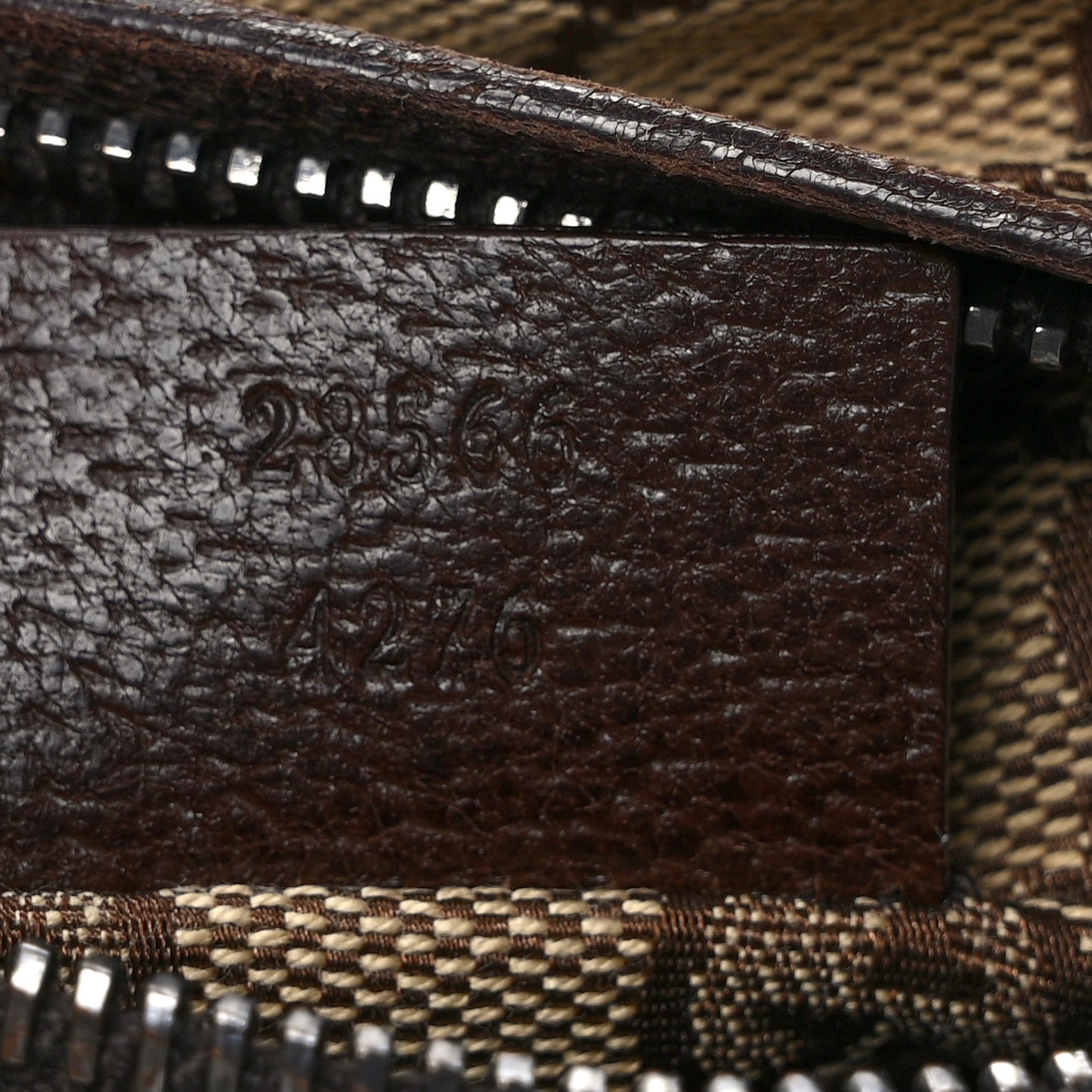 GG Monogram Web Double Pocket Belt Bag Dark Brown