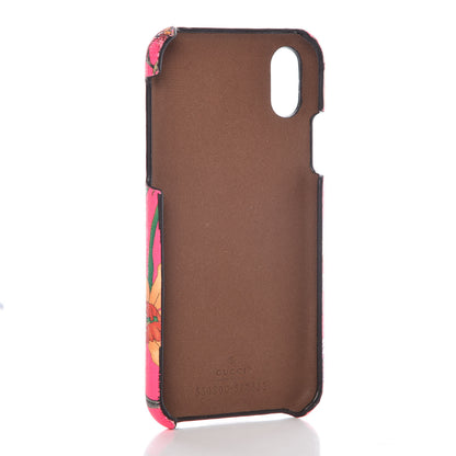 Gucci Supreme Floral Print iPhone X Case Fluorescent Fuchsia 3 of 6