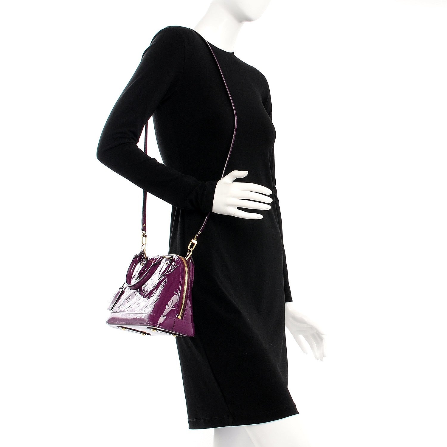 Louis Vuitton Vernis Alma BB Amethyste 2 of 7