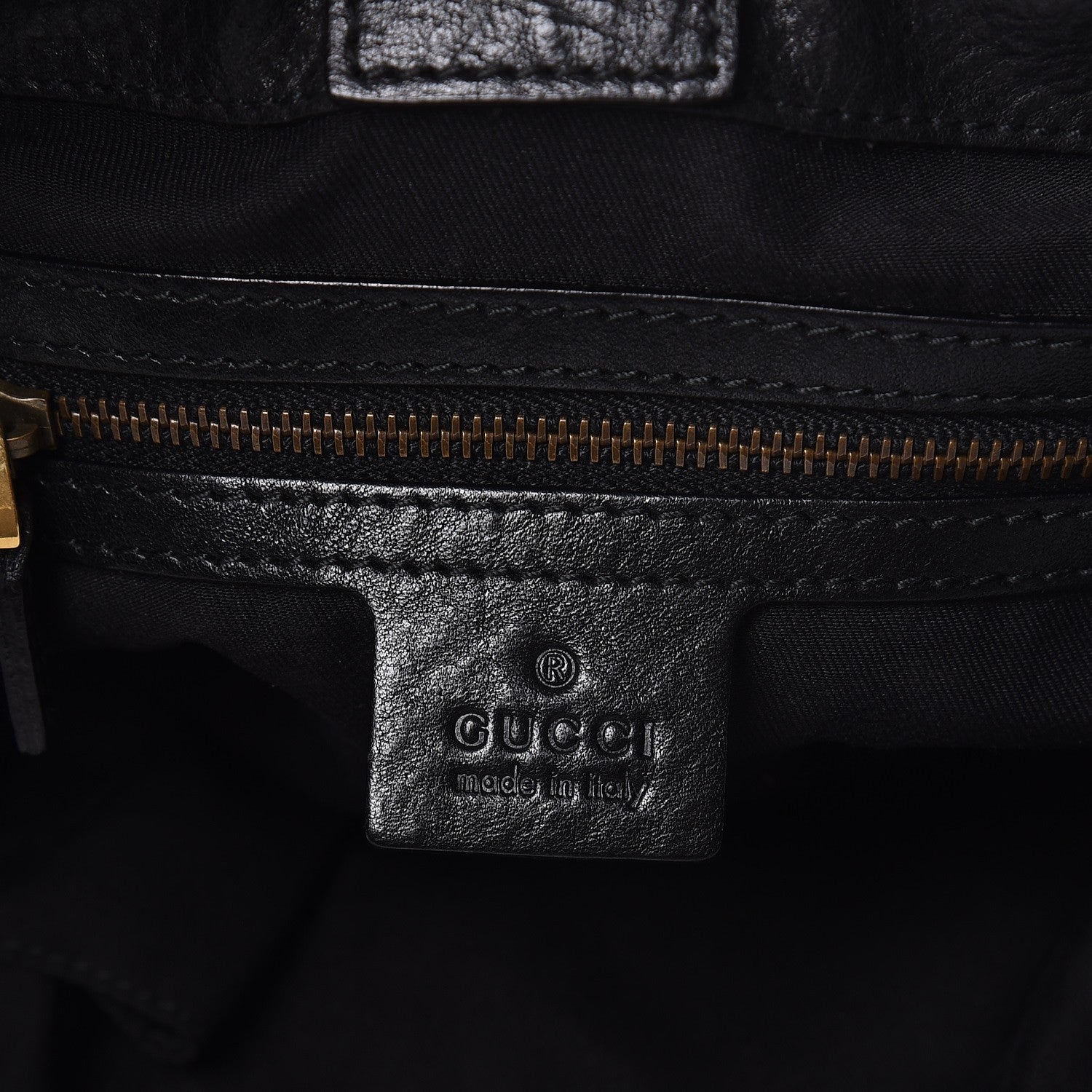 Gucci Monogram Medium Jockey Tote Black 6 of 8