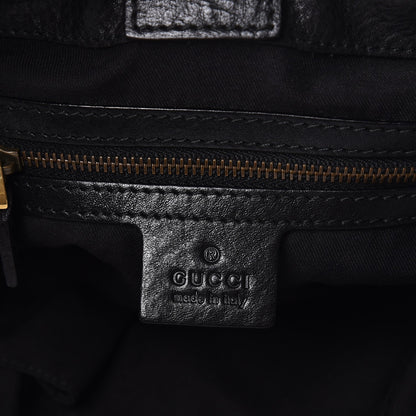 Gucci Monogram Medium Jockey Tote Black 6 of 8