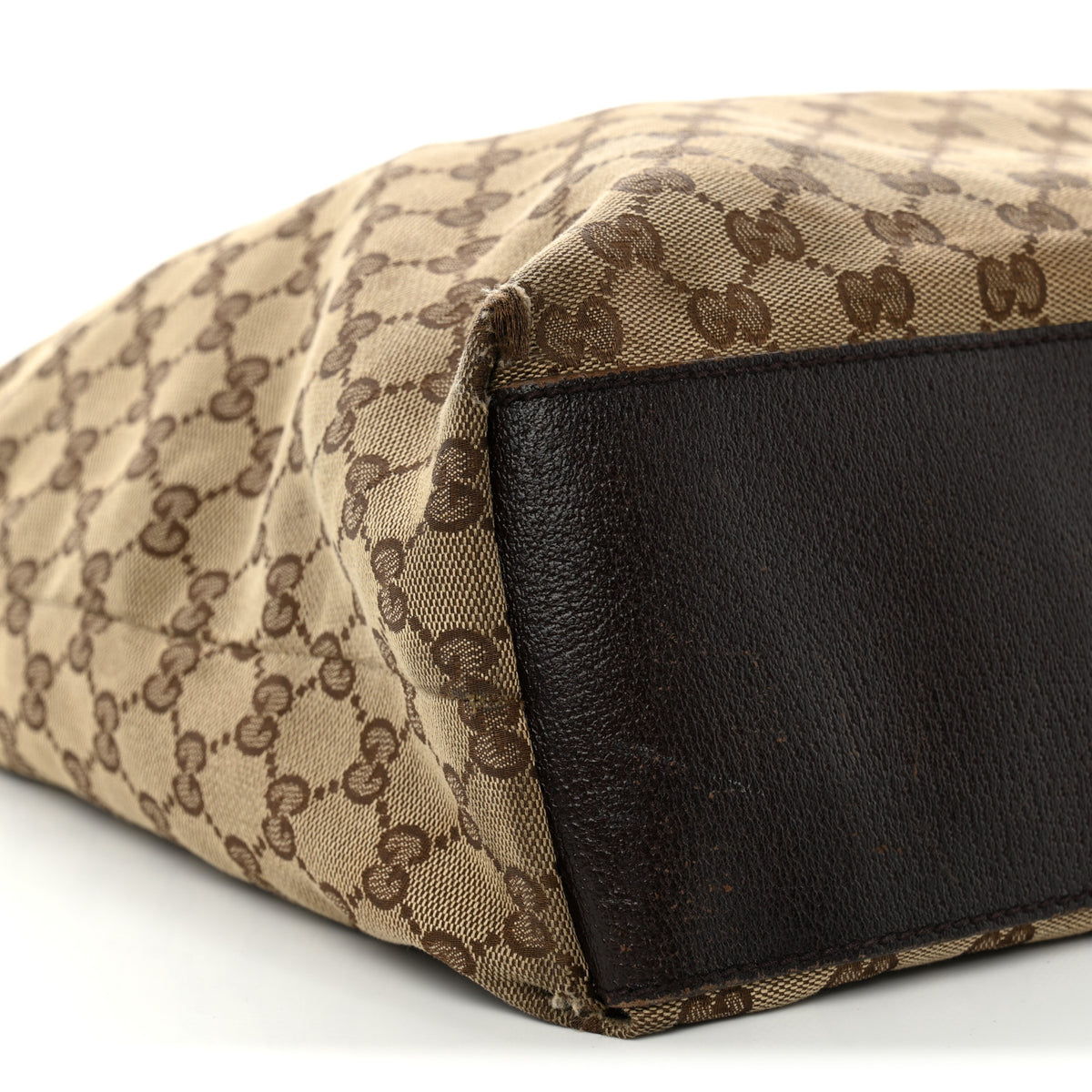 Gucci GG Monogram Large Web Handle Vertical Tote Dark Brown 16 of 27