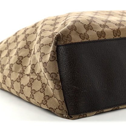 Gucci GG Monogram Large Web Handle Vertical Tote Dark Brown 16 of 27