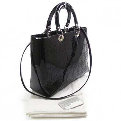 Christian Dior Patent Cannage Lady Dior 3 of 10