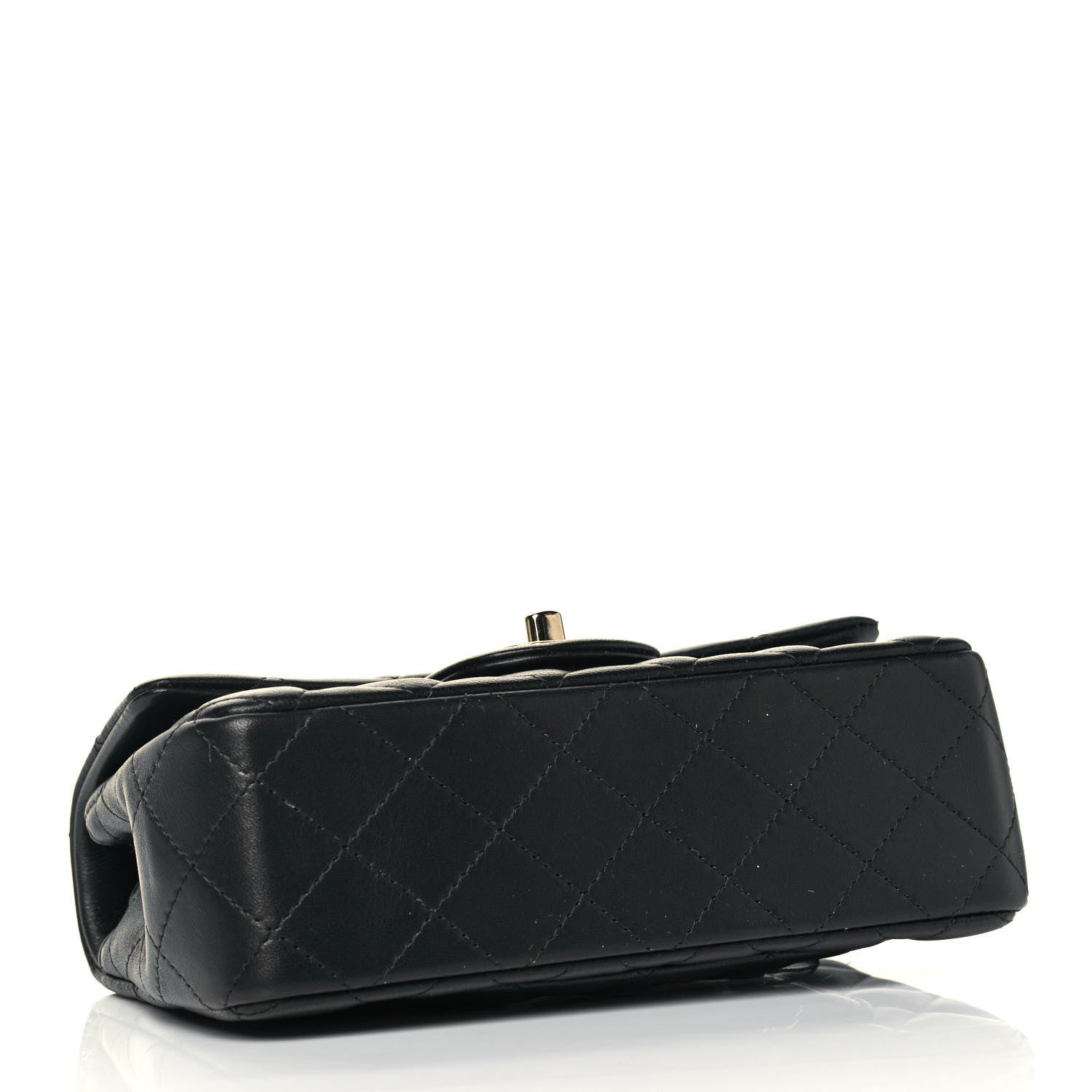 Chanel Lambskin Quilted Mini Rectangular Flap Black 4 of 12