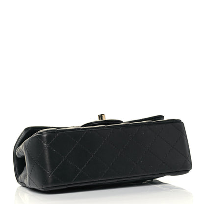 Chanel Lambskin Quilted Mini Rectangular Flap Black 4 of 12