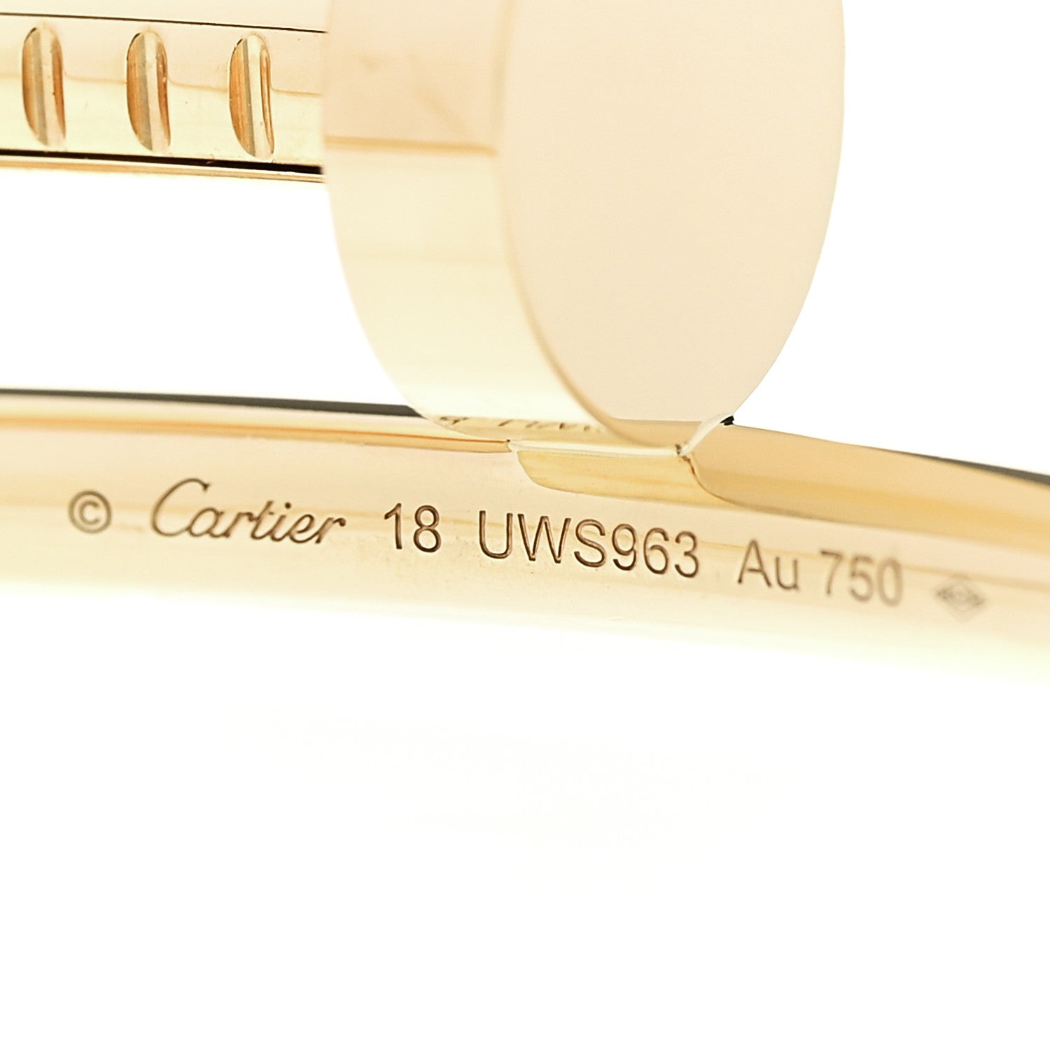 Cartier 18K Yellow Gold Juste Un Clou Bracelet 18 5 of 5