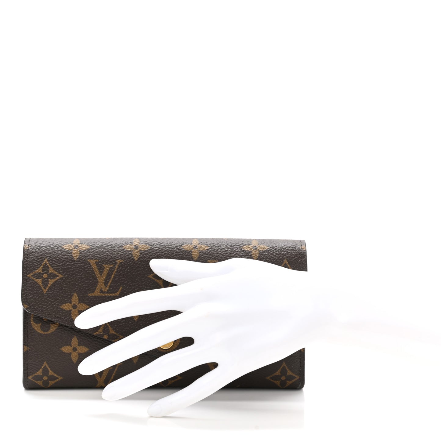 Monogram Sarah Wallet NM Coquelicot