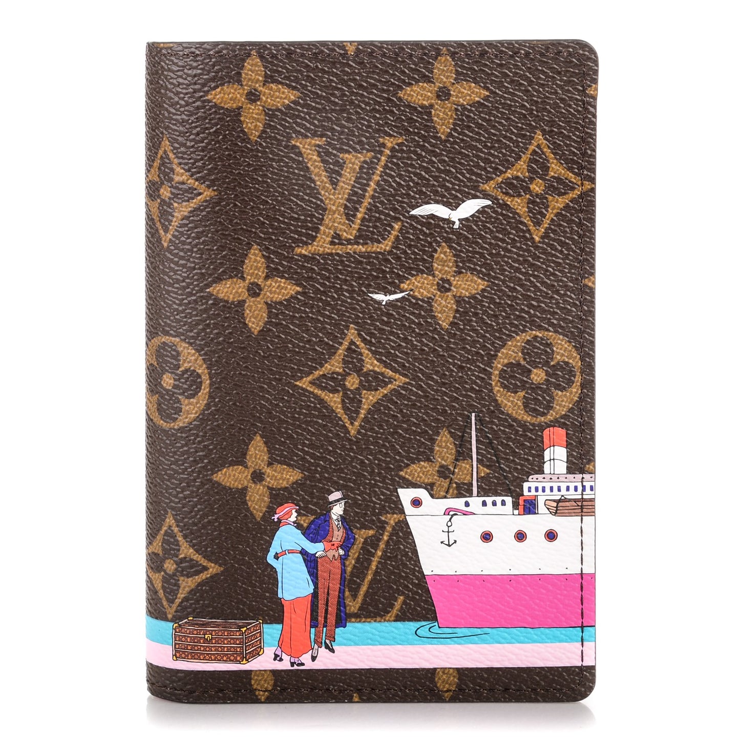 Monogram 2016 Christmas Animation Passport Cover Rose Ballerine