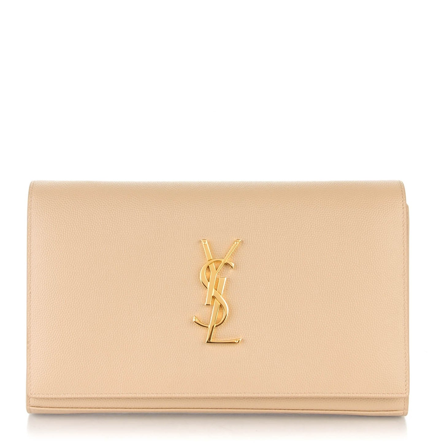 Grain De Poudre Monogram Chain Wallet Dark Beige