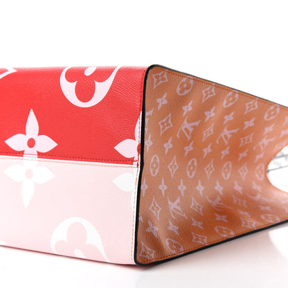 Louis Vuitton Monogram Giant Onthego GM Rouge Rose 7 of 11