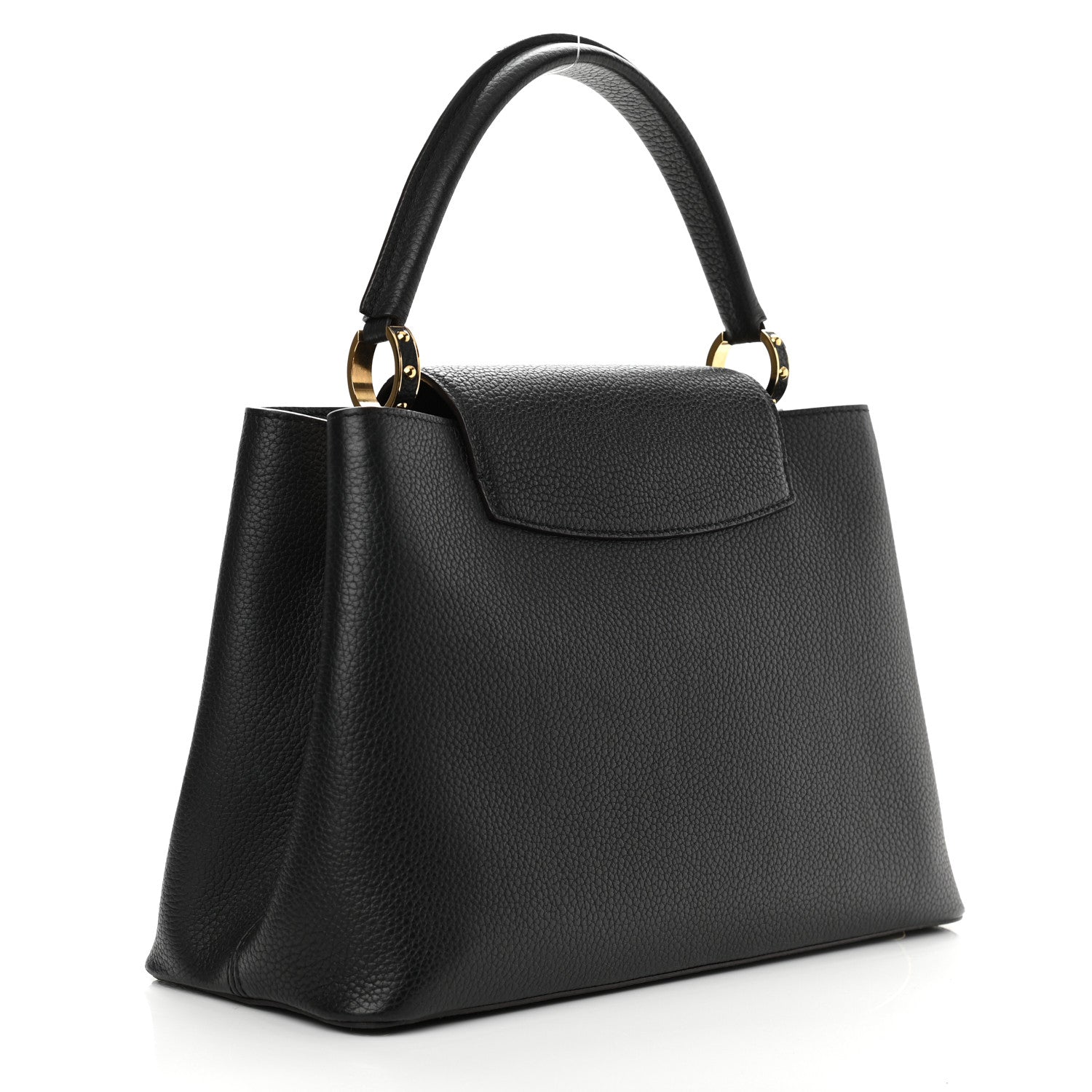 Louis Vuitton Taurillon Capucines MM Black Fuchsia 3 of 13