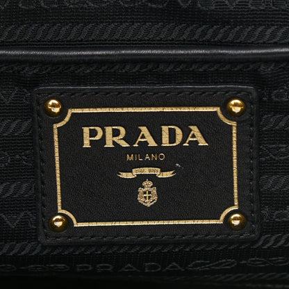 Prada Soft Calf Chain Tote Black 6 of 14