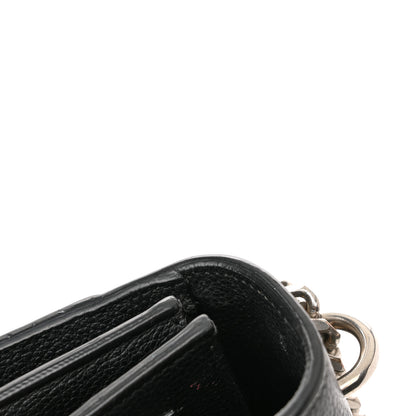 Saint Laurent Grained Calfskin Small Monogram Sunset Black 15 of 16