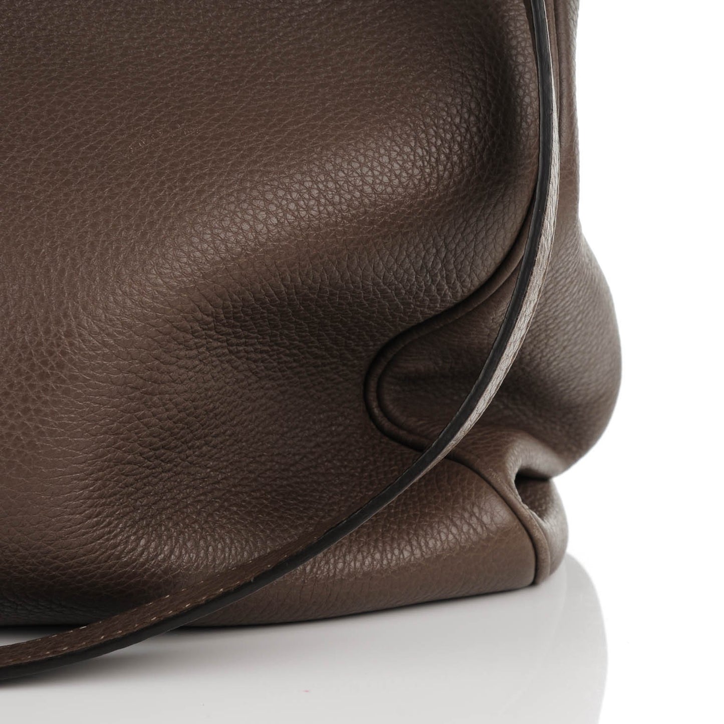 Calfskin Large Bamboo Shopper Tote Grey Field