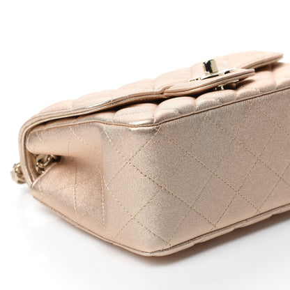 Chanel Metallic Lambskin Quilted Mini Square Flap Gold 6 of 11